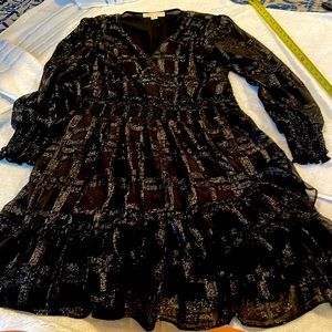 Micheal kors black with metallic thread size xl